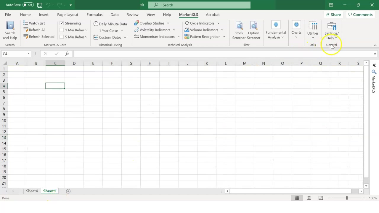 ExcelでMarketXLSの関数を入力するとIntelliSenseが関数候補を表示している画面