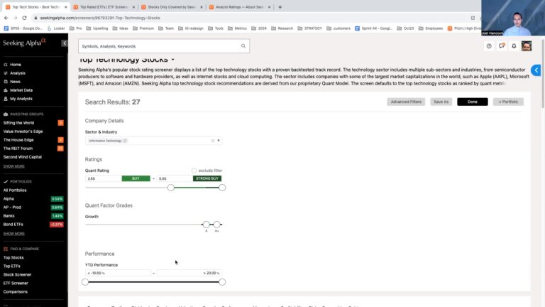 Seeking Alpha Screenerの結果をExcelで整理するときに最初に残したい項目
