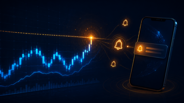 TradingViewのアラート機能の使い方｜価格・インジケーター条件で自動通知を設定する